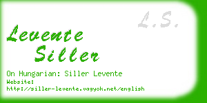 levente siller business card